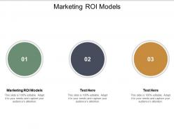 Marketing roi models ppt powerpoint presentation icon vector cpb