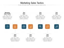 Marketing sales tactics ppt powerpoint presentation gallery aids cpb