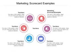 Marketing scorecard examples ppt powerpoint presentation infographic template icons cpb