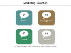 Marketing selection ppt powerpoint presentation gallery icons cpb