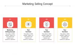 Marketing selling concept ppt powerpoint presentation ideas mockup cpb