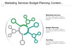 Marketing services budget planning content management business opportunities cpb