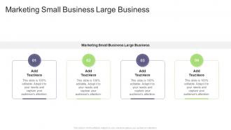 Marketing Small Business Large Business In Powerpoint And Google Slides Cpb