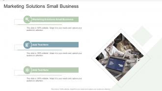 Marketing Solutions Small Business In Powerpoint And Google Slides Cpb