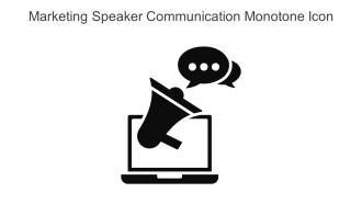 Marketing Speaker Communication Monotone Icon In Powerpoint Pptx Png And Editable Eps Format