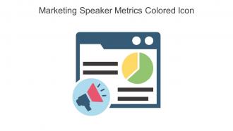 Marketing Speaker Metrics Colored Icon In Powerpoint Pptx Png And Editable Eps Format