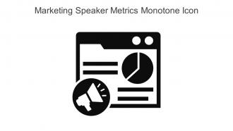 Marketing Speaker Metrics Monotone Icon In Powerpoint Pptx Png And Editable Eps Format