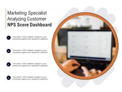 Marketing Specialist Analyzing Customer NPS Score Dashboard