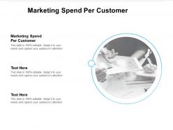 Marketing spend per customer ppt powerpoint presentation professional samples cpb