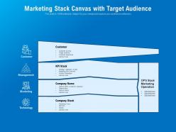 Marketing Stack Canvas With Target Audience