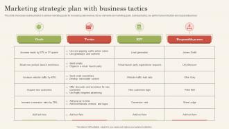 Marketing Strategic Plan With Business Tactics