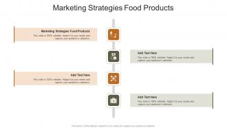Marketing Strategies Food Products In Powerpoint And Google Slides Cpb