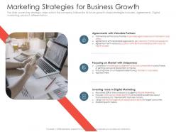 Marketing strategies for business growth investment pitch presentations raise ppt images