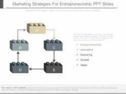 Marketing strategies for entrepreneurship ppt slides