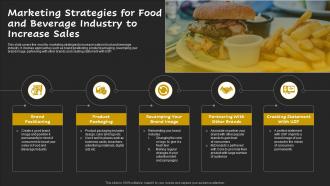 Marketing Strategies For Food And Beverage Industry To Increase Sales