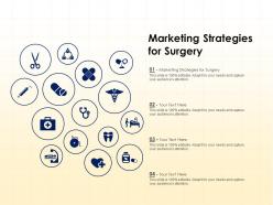 Marketing strategies for surgery ppt powerpoint presentation summary show