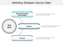 Marketing strategies improve sales ppt powerpoint presentation infographics graphics tutorials cpb