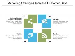 Marketing strategies increase customer base ppt powerpoint presentation summary gallery cpb