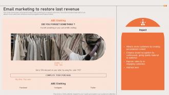 Marketing Strategies Of Ecommerce Company Email Marketing To Restore Lost Revenue