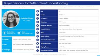 Marketing Strategies Playbook Buyer Persona For Better Client Understanding