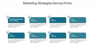 Marketing strategies service firms ppt powerpoint presentation model mockup cpb