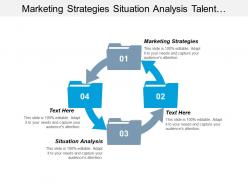 Marketing strategies situation analysis talent management performance management cpb