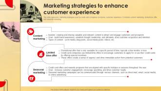 Marketing Strategies To Enhance Customer Experience Deployment Of Effective Credit Stratergy Ss