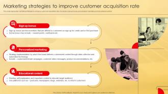 Marketing Strategies To Improve Customer Acquisition Deployment Of Effective Credit Stratergy Ss