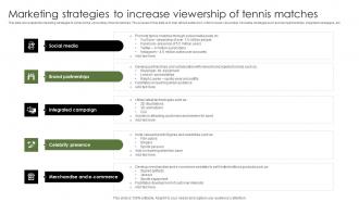 Marketing Strategies To Increase Viewership Of Tennis Matches