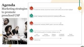 Marketing Strategies To Promote Preschool USP Powerpoint Presentation Slides Strategy CD V Colorful Unique