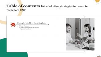 Marketing Strategies To Promote Preschool USP Powerpoint Presentation Slides Strategy CD V Editable Content Ready