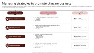 Marketing Strategies To Promote Skincare Business