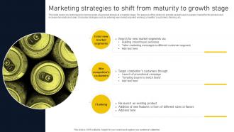 Marketing Strategies To Shift From Maturity Product Lifecycle Phases Implementation