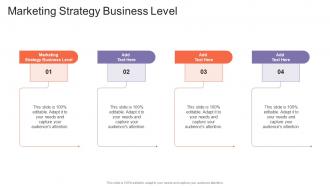 Marketing Strategy Business Level In Powerpoint And Google Slides Cpb