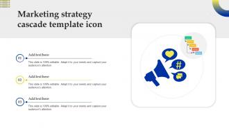 Marketing Strategy Cascade Template Icon