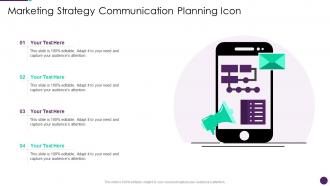 Marketing Strategy Communication Planning Icon