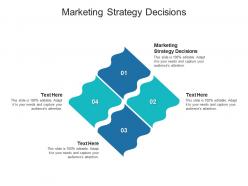 Marketing strategy decisions ppt powerpoint presentation images cpb