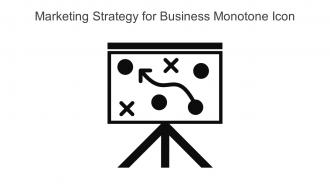 Marketing Strategy For Business Monotone Icon In Powerpoint Pptx Png And Editable Eps Format
