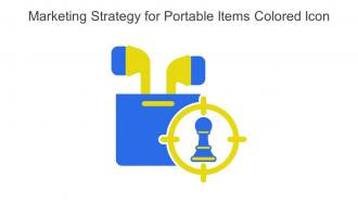 Marketing Strategy For Portable Items Colored Icon In Powerpoint Pptx Png And Editable Eps Format