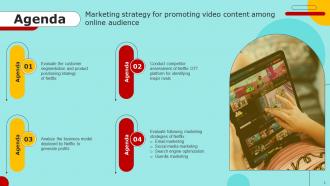 Marketing Strategy For Promoting Video Content Among Online Audience Strategy CD V Customizable Researched