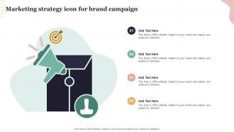 Marketing Strategy Icon For Brand Campaign