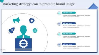 Marketing Strategy Icon To Promote Brand Image