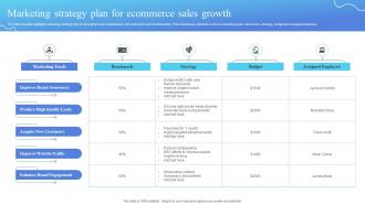 Marketing Strategy Plan For Ecommerce Sales Growth