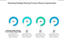 Marketing strategy planning process influence opportunities ppt powerpoint presentation layouts inspiration cpb