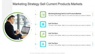 Marketing Strategy Sell Current Products Markets In Powerpoint And Google Slides Cpb