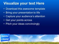 Marketing strategy signboard business powerpoint templates ppt themes and graphics 0213