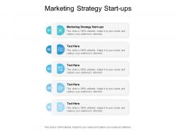 Marketing strategy start ups ppt powerpoint presentation file images cpb