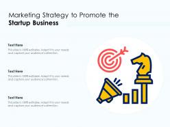 Marketing strategy to promote the startup business