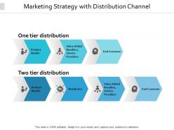 Marketing strategy with distribution channel