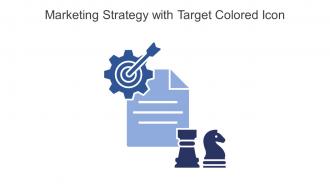 Marketing Strategy With Target Colored Icon In Powerpoint Pptx Png And Editable Eps Format